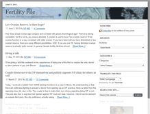 Tablet Screenshot of fertilityfile.com